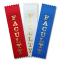1-5/8"x6" Vertical Stock Title Ribbon (FACULTY)
